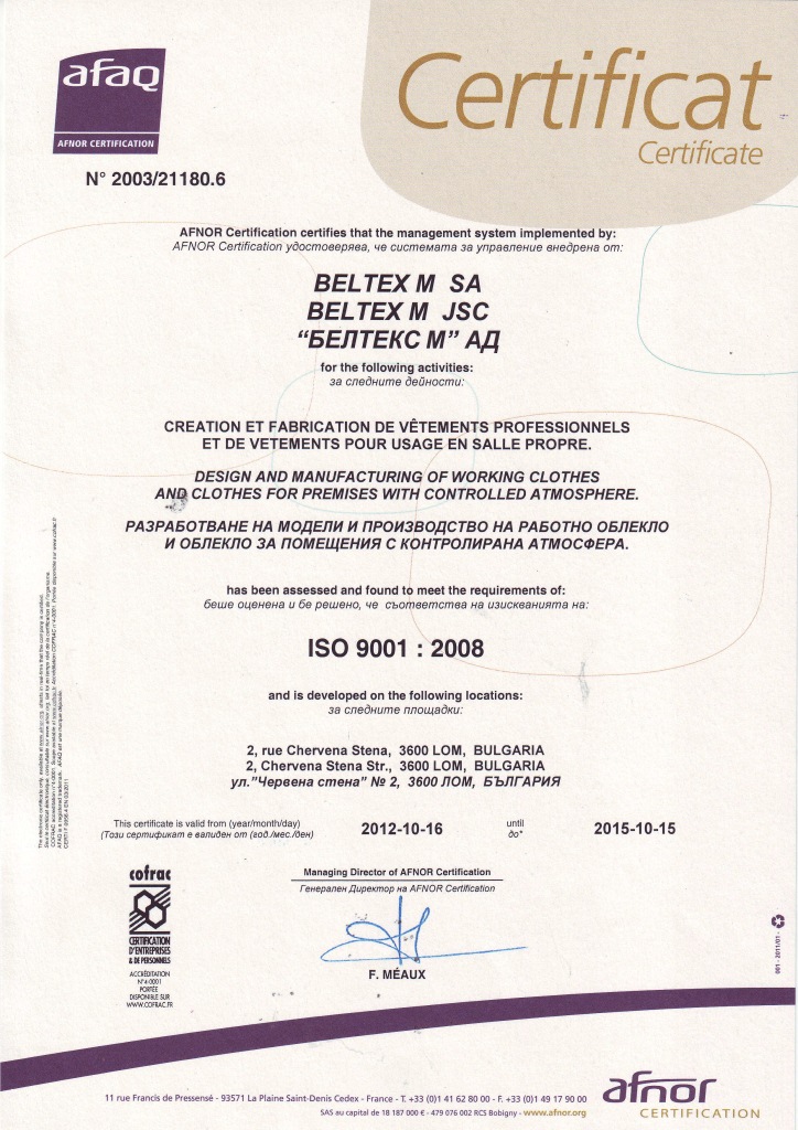 ISO 9001/2008 